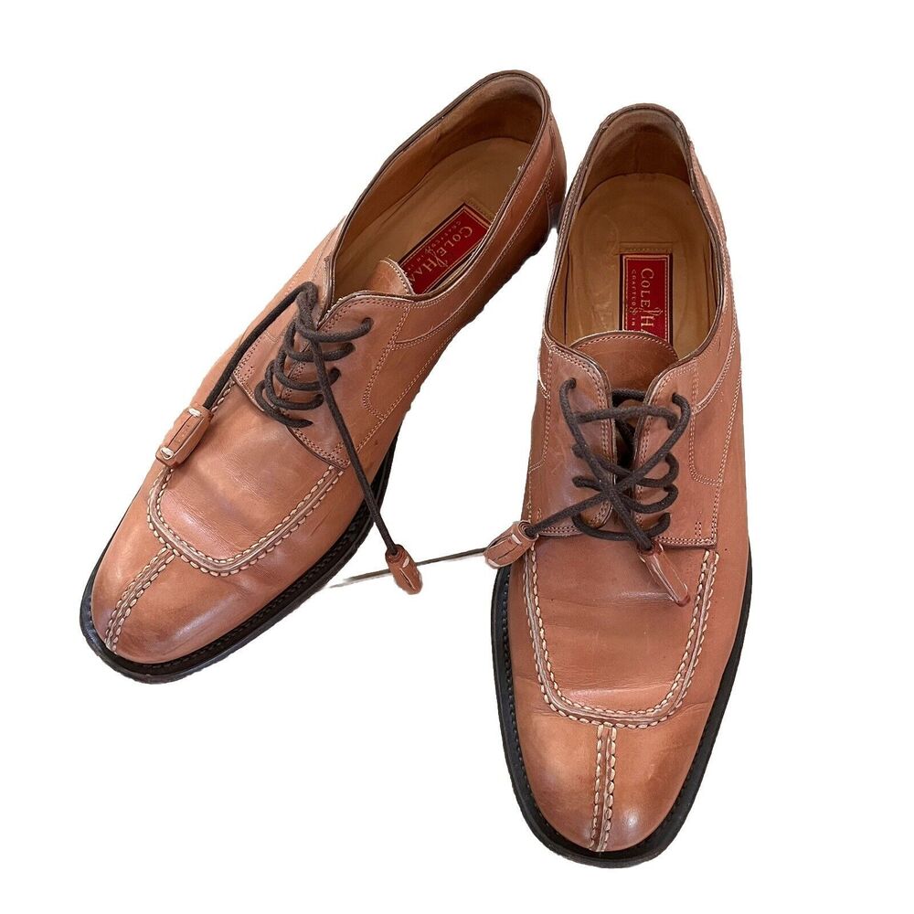 Vintage COLE HAAN Country Leather Italian Norwegian Oxford Derby Dress Shoes 9 B